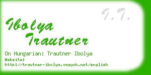 ibolya trautner business card